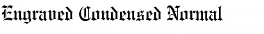 Download Engraved Condensed Normal Font Title Preview