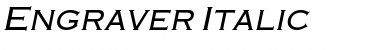 Download Engraver Italic Font Title Preview