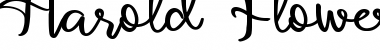 Download Harold Flower Regular Font Title Preview