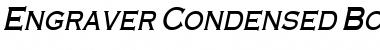 Download Engraver-Condensed Bold Italic Font Title Preview