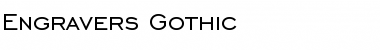 Download Engravers' Gothic Regular Font Title Preview