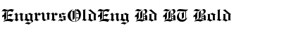 Download EngrvrsOldEng Bd BT Bold Font Title Preview