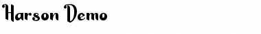 Download Harson Demo Font Title Preview
