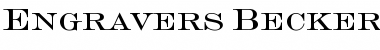 Download Engravers Becker Caps Regular Font Title Preview