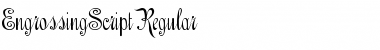 Download EngrossingScript Regular Font Title Preview