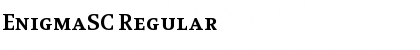 Download EnigmaSC Regular Font Title Preview
