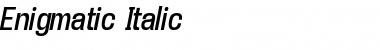 Download Enigmati Italic Font Title Preview