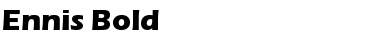 Download Ennis Bold Font Title Preview