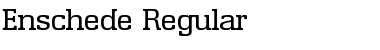 Download Enschede-Regular Regular Font Title Preview