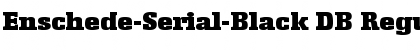 Download Enschede-Serial-Black DB Regular Font Title Preview