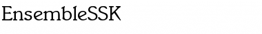 Download EnsembleSSK Regular Font Title Preview
