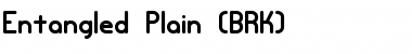 Download Entangled Plain (BRK) Normal Font Title Preview