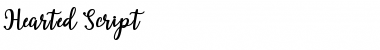 Download Hearted Script Regular Font Title Preview