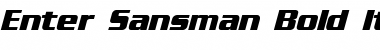Download Enter Sansman Italic Font Title Preview