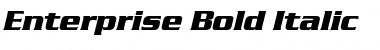 Download Enterprise Bold Italic Font Title Preview