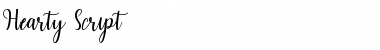 Download Haearty Script Regular Font Title Preview