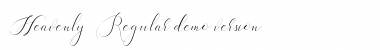 Download Heavenly Regular Font Title Preview