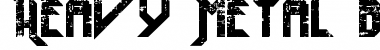 Download Heavy Metal Blight Regular Font Title Preview