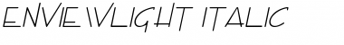 Download EnviewLight Italic Font Title Preview