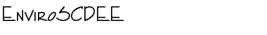 Download EnviroSCDEE Regular Font Title Preview