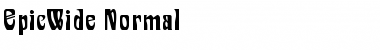 Download EpicWide Normal Font Title Preview