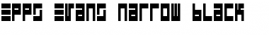 Download Epps Evans Narrow Black Regular Font Title Preview