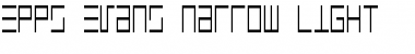 Download Epps Evans Narrow Light Regular Font Title Preview