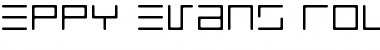 Download Eppy Evans Round Light Regular Font Title Preview