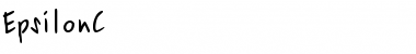 Download EpsilonC Regular Font Title Preview