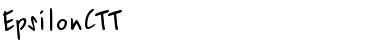Download EpsilonCTT Normal Font Title Preview