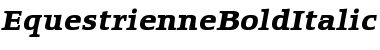 Download EquestrienneBoldItalic Roman Font Title Preview