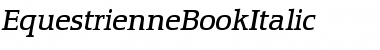 Download EquestrienneBookItalic Roman Font Title Preview