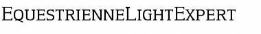 Download EquestrienneLightExpert Roman Font Title Preview