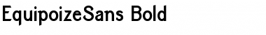 Download EquipoizeSans Bold Font Title Preview
