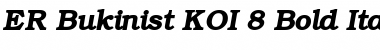 Download ER Bukinist KOI-8 Bold Italic Font Title Preview