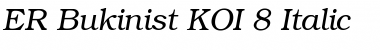 Download ER Bukinist KOI-8 Italic Font Title Preview