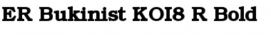 Download ER Bukinist KOI8-R Bold Font Title Preview