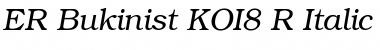 Download ER Bukinist KOI8-R Italic Font Title Preview