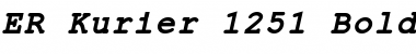 Download ER Kurier 1251 Bold Italic Font Title Preview