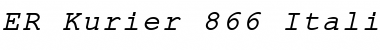 Download ER Kurier 866 Italic Font Title Preview