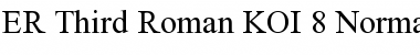 Download ER Third Roman KOI-8 Normal Font Title Preview