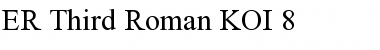 Download ER Third Roman KOI-8 Normal Font Title Preview
