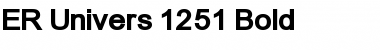 Download ER Univers 1251 Bold Font Title Preview