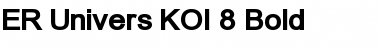 Download ER Univers KOI-8 Bold Font Title Preview