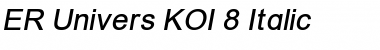 Download ER Univers KOI-8 Italic Font Title Preview