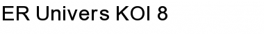 Download ER Univers KOI-8 Normal Font Title Preview