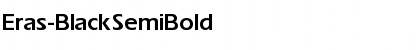 Download Eras-Black SemiBold Font Title Preview