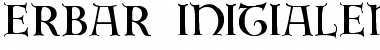 Download Erbar Initialen Regular Font Title Preview
