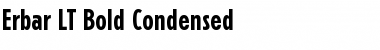 Download Erbar LT BoldCondensed Regular Font Title Preview