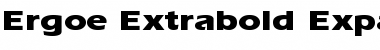 Download Ergoe Extrabold Expanded Regular Font Title Preview